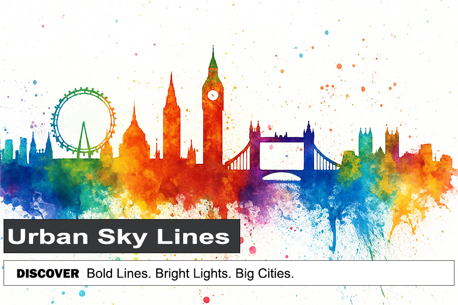 Urban Skylines paintings